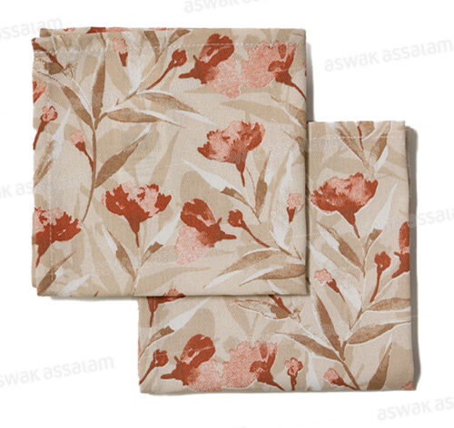 LOT DE 2 SERVIETTES DE CUISINE 38X38CM