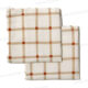 LOT DE 2 SERVIETTES DE CUISINE 38X38CM