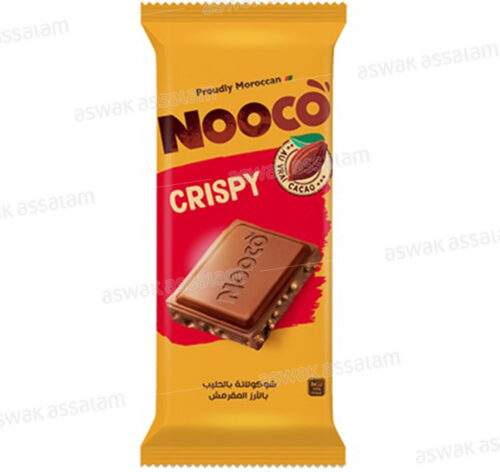 TABLETTE CHOCOLAT LAIT CRISPY 80G NOOCO