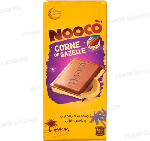 TABLETTE CHOCOLAT LAIT CORNE DE GAZELLE 80G NOOCO