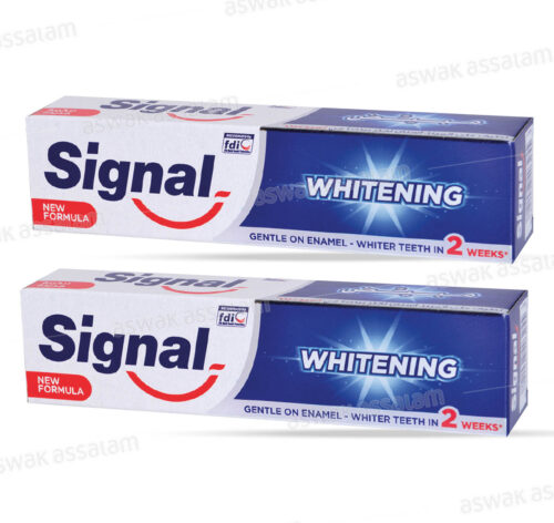 LOT DE 2 DENTIFRICES BLANCHEUR 100ML SIGNAL (-60% SUR LE 2EME)