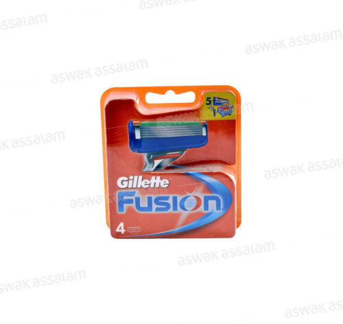 RECHARGES LAMES DE RASOIR FUSION 4 UNITES GILLETTE