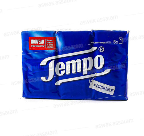 MOUCHOIRS DE POCHE 6 PLIS 10 UNITES TEMPO