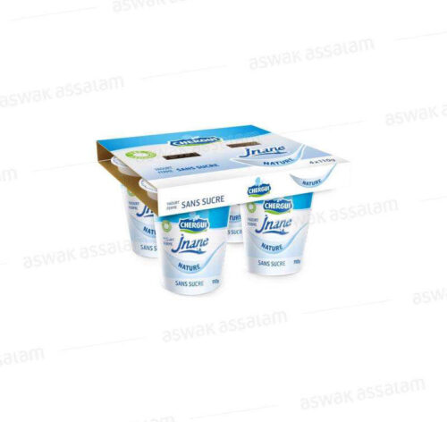 YAOURT JNANE FERME NATURE SANS SUCRE 4*110G PACK CHERGUI