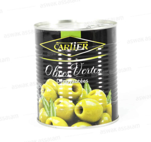 OLIVES VERTES DENOYAUTEES 800G CARTIER