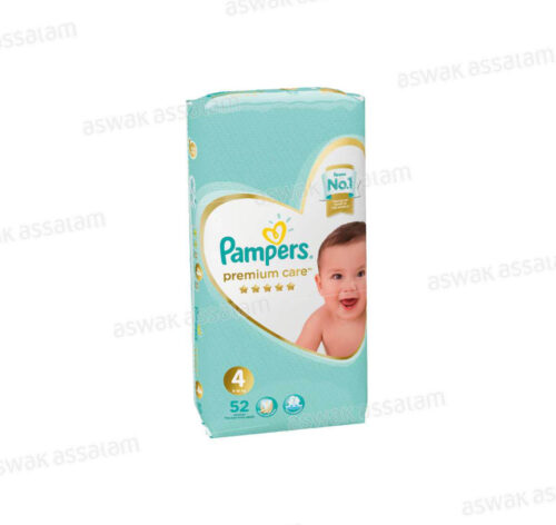 COUCHES PREMIUM MAXI 52 UNITES PAMPERS