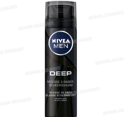 MOUSSE A RASER AU CHARBON NOIR DEEP 200ML NIVEA MEN