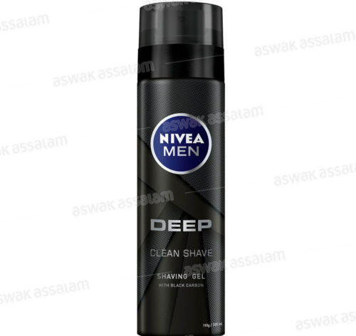 GEL A RASER AU CHARBON NOIR DEEP 200ML NIVEA MEN