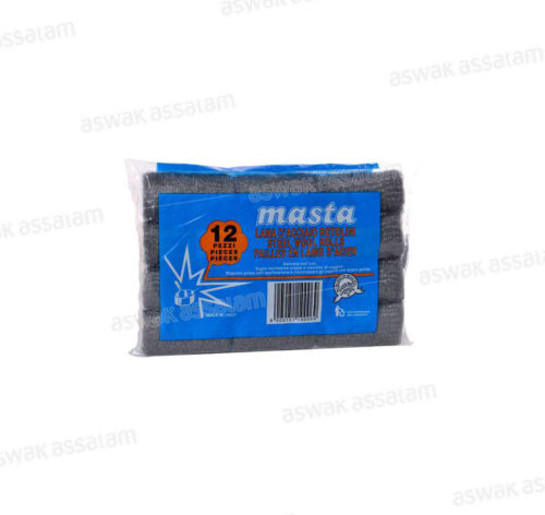 LAINE D’ACIER 12 TAMPONS MASTA