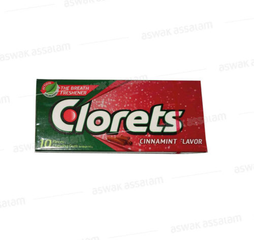 CHEWING-GUM CINNAMINT NEW 10 PIECES CLORETS