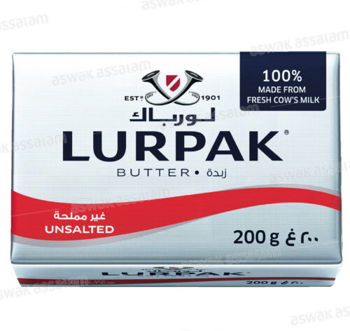 BEURRE PLAQUETTE 200G LURPAK