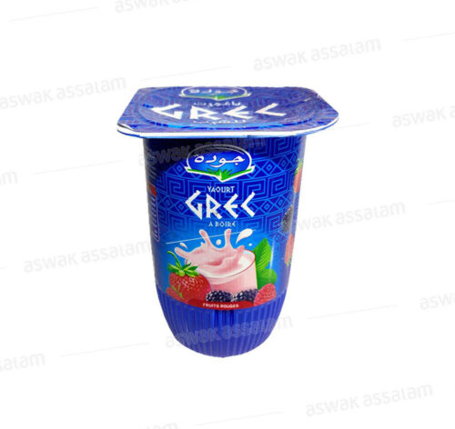 YAOURT GREC A BOIRE FRUITS ROUGES 160G JAOUDA