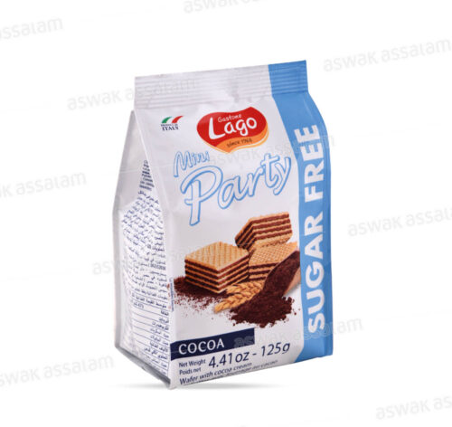 MINI GAUFRETTES SANS SUCRE CACAO 125G LAGO