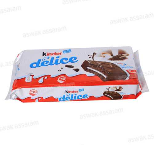 GATEAU CACAO FOURRE AU LAIT 10 UNITES X 39G KINDER DELICE