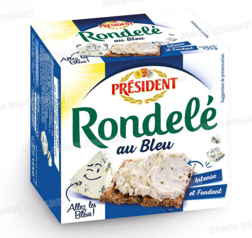 FROMAGE AU BLEU 125G RONDELE PRESIDENT