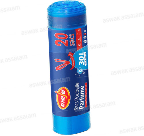 SAC POUBELLE PARFUME 30L 20 UNITES ELMEJOR