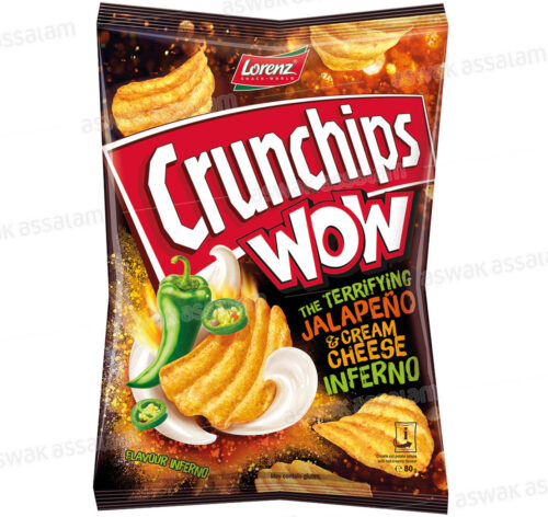 CRUNCHIPS WOW JALAPENO 80G LORENZ