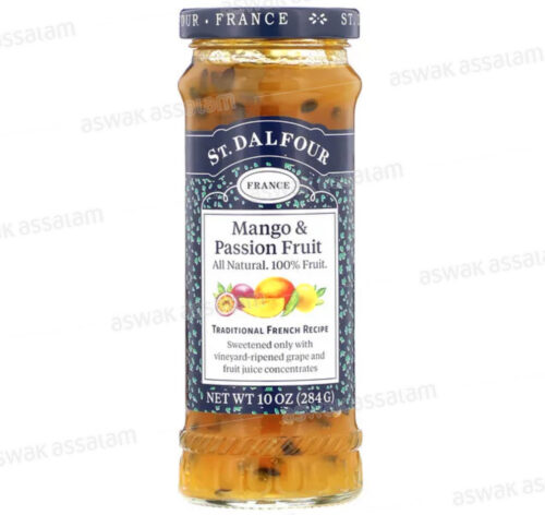 CONFITURE MANGUE ET FRUITS DE LA PASSION SANS SUCRE 284G ST DALFOUR