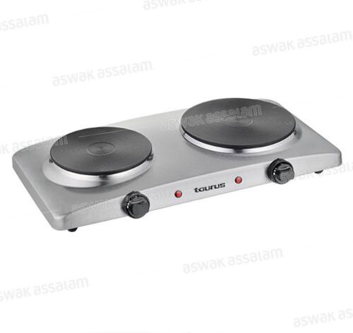 PLAQUE ELECTRIQUE VOLCANO DUO INOX TAURUS