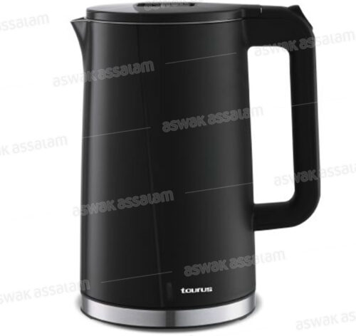 BOUILLOIRE 1,7L 2200W INOX NOIR CYNTHIA TAURUS