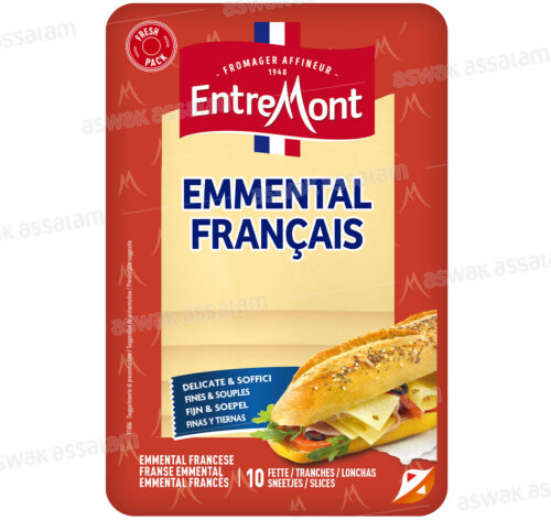 FROMAGE EMMENTAL FRANCAIS 10 TRANCHES 150G ENTREMONT
