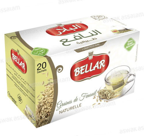 INFUSION GRAINES DE FENOUIL NATURELLES 20 SACHETS BELLAR
