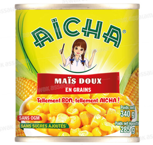 MAIS DOUX SANS SUCRES AJOUTES SANS OGM 340G AICHA