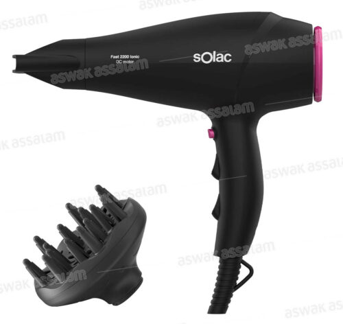 SECHE-CHEVEUX 2200W FAST IONIC DC MOTOR SH7083 SOLAC