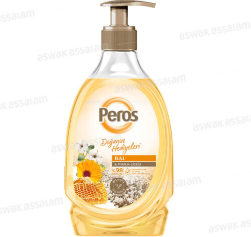 SAVON LIQUIDE AU MIEL ET A LA FLEUR DE COTON 400ML PEROS