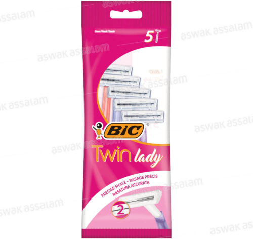 RASOIR 2 LAMES 5 UNITES TWIN LADY BIC