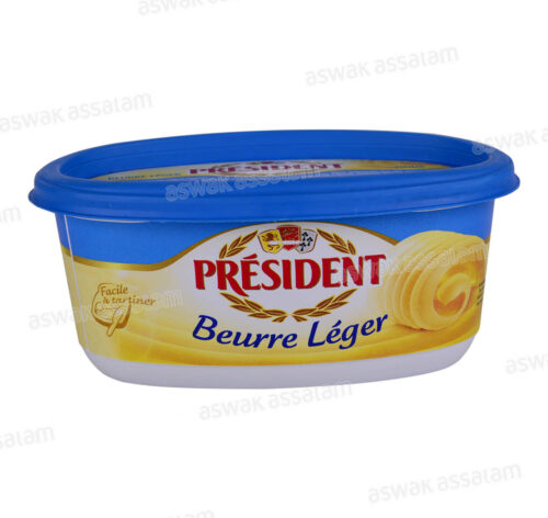 BEURRE LEGER DOUX 250G PRESIDENT