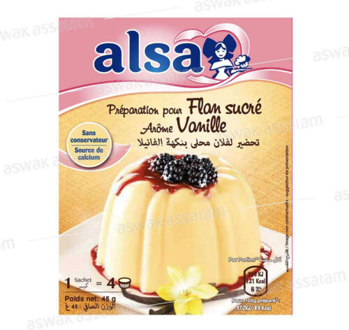 PREPARATION POUR FLAN SUCRE AROME VANILLE ALSA