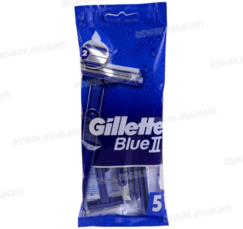 RASOIR BLEU II REGULAR 5 UNITES GILLETTE