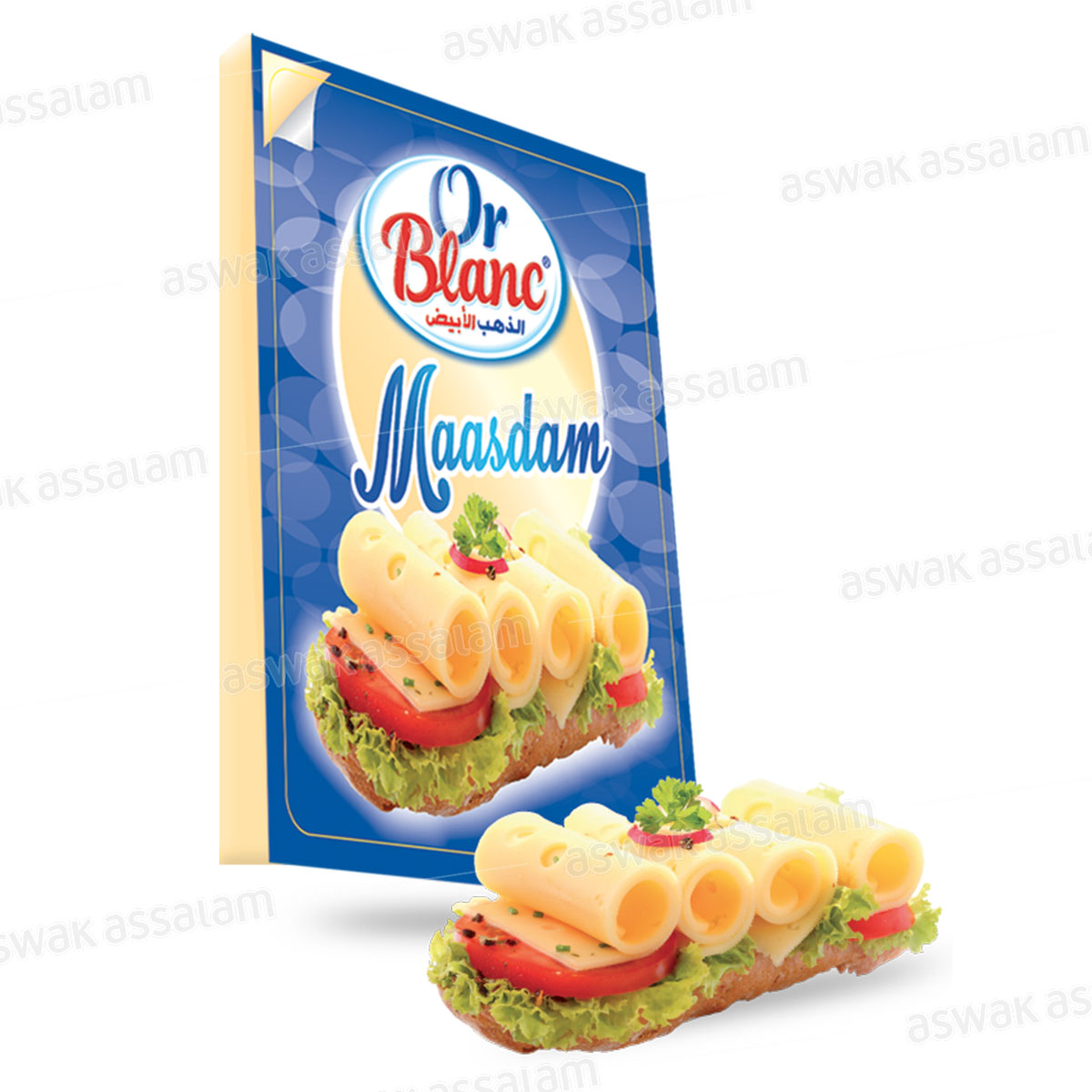 FROMAGE MAASDAM EN TRANCHES 100G OR BLANC