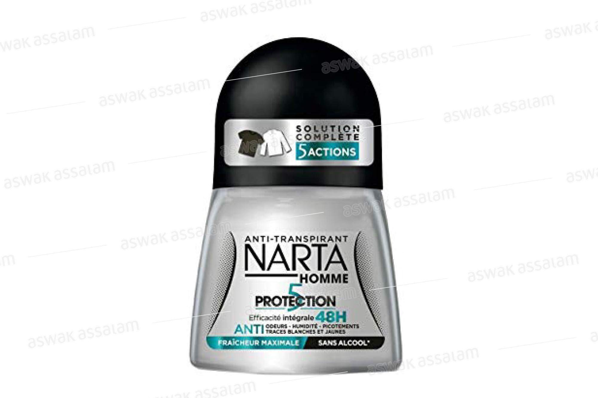 DEODORANT ROLL'ON POUR HOMME ANTI TRACES 50ML NARTA