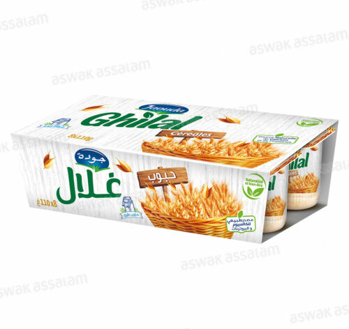 YAOURT GHILAL CEREALES 8*110G PACK JAOUDA