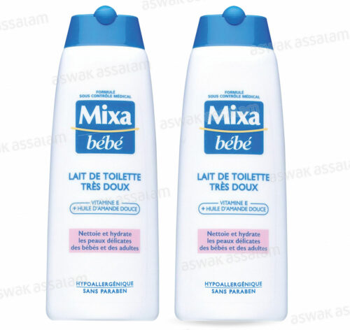 LOT DE 2 LAITS DE TOILETTE 250ML MIXA BEBE