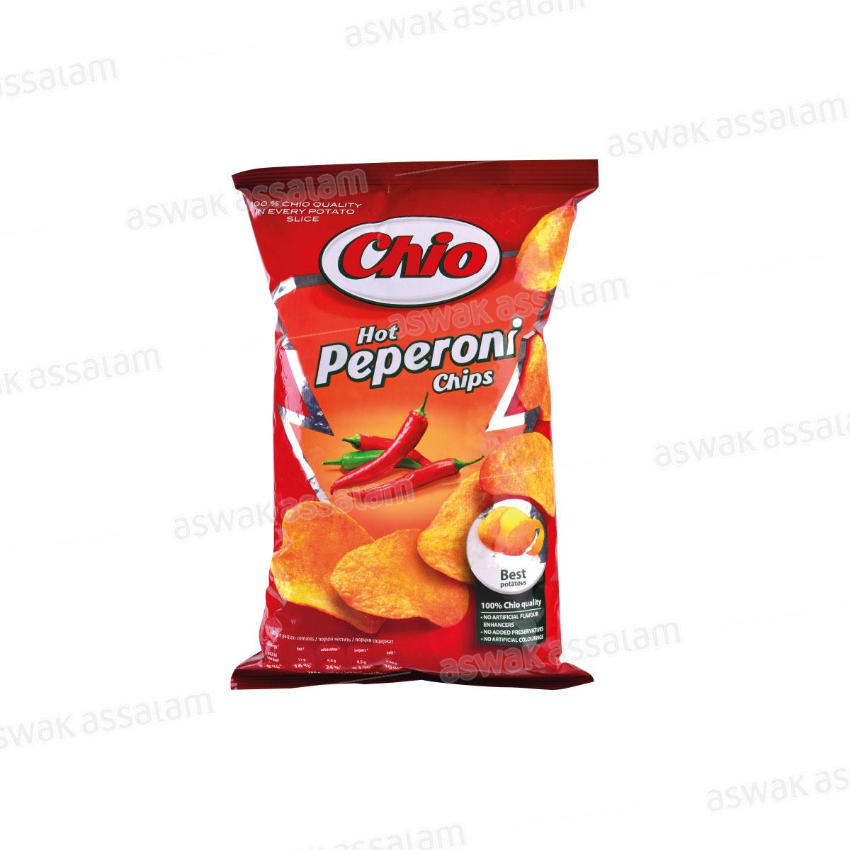 CHIPS HOT PEPPERONI 90G CHIO
