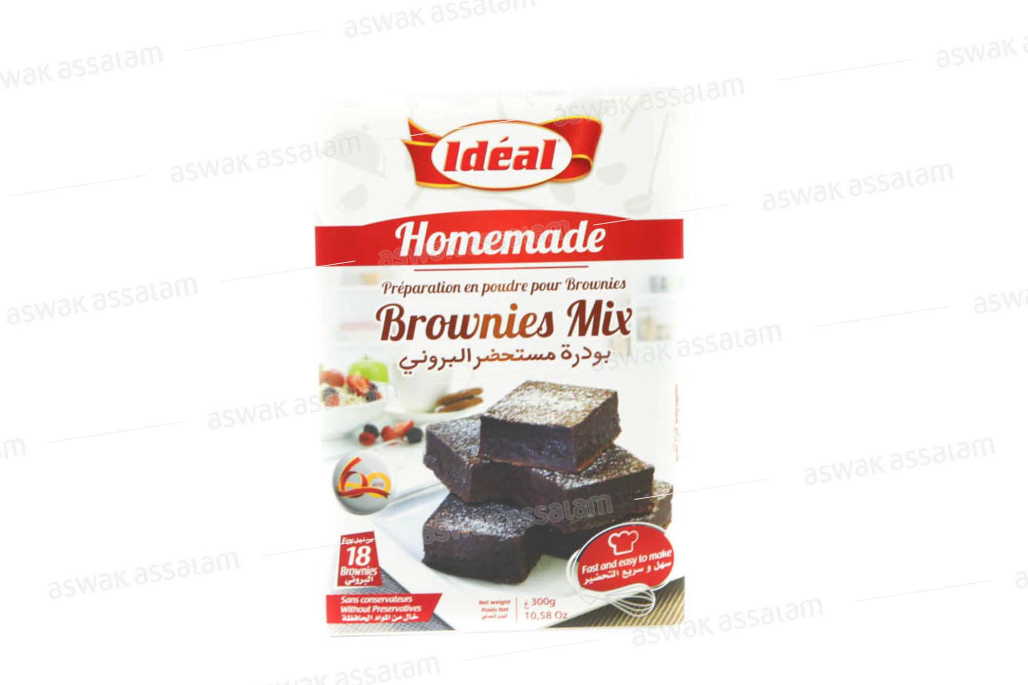 PREPARATION POUDRE BROWNIES MIX 300G IDEAL