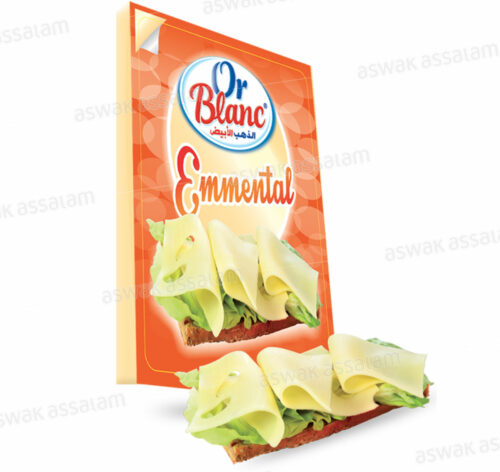 FROMAGE EMMENTAL EN TRANCHES 100G OR BLANC