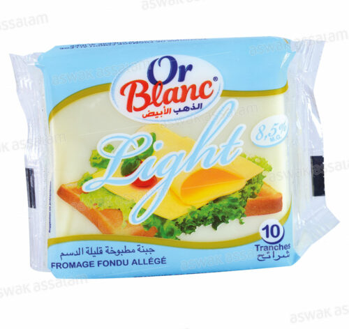 FROMAGE LIGHT EN TRANCHES 200G OR BLANC