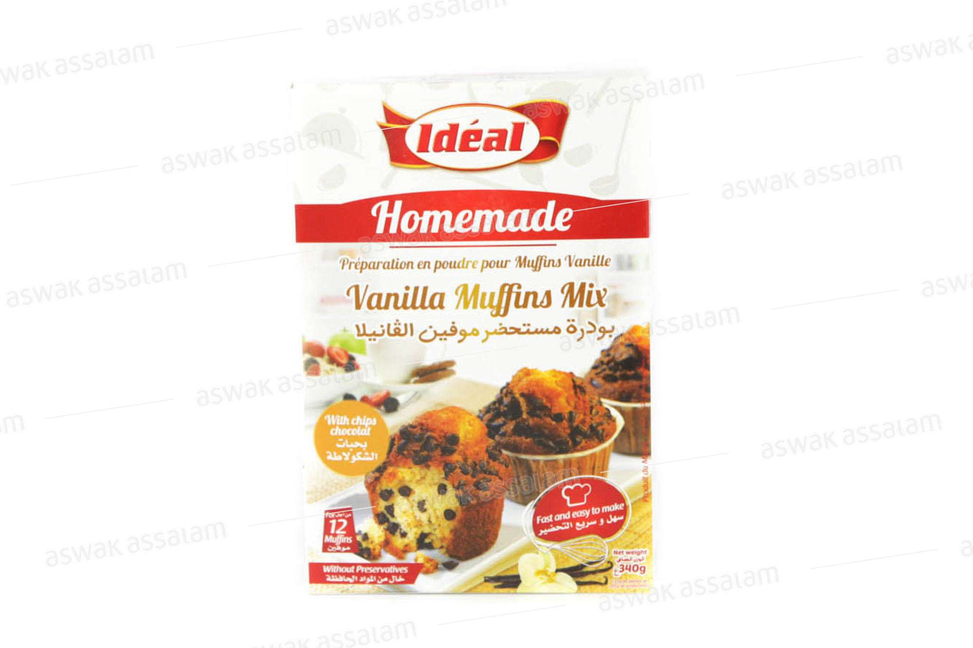 PREPARATION POUDRE MUFFINS VANILLE MIX 350G IDEAL