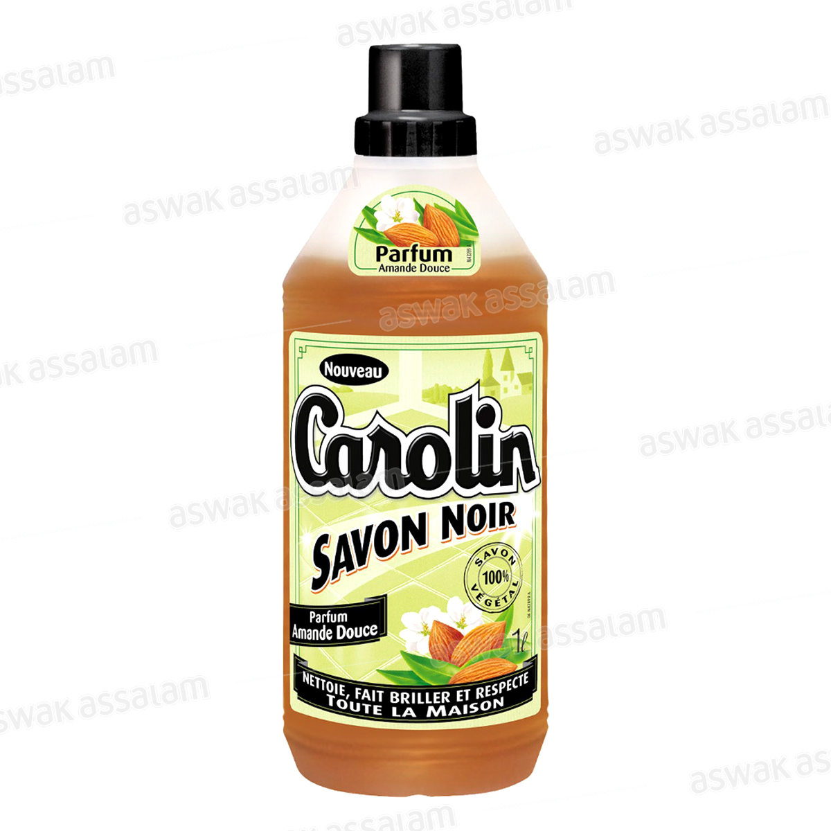 NETTOYANT SOL SAVON NOIR 1L CAROLIN
