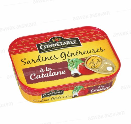 SARDINES GENEREUSES A LA CATALANE 140G CONNETABLE
