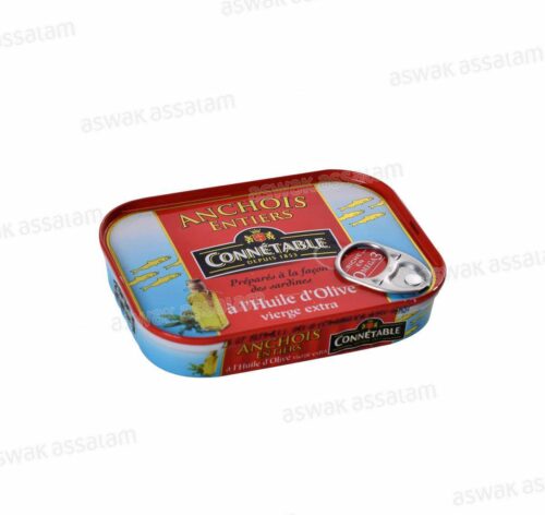 ANCHOIS A L’HUILE D’OLIVE EXTRA VIERGE 100G CONNETABLE