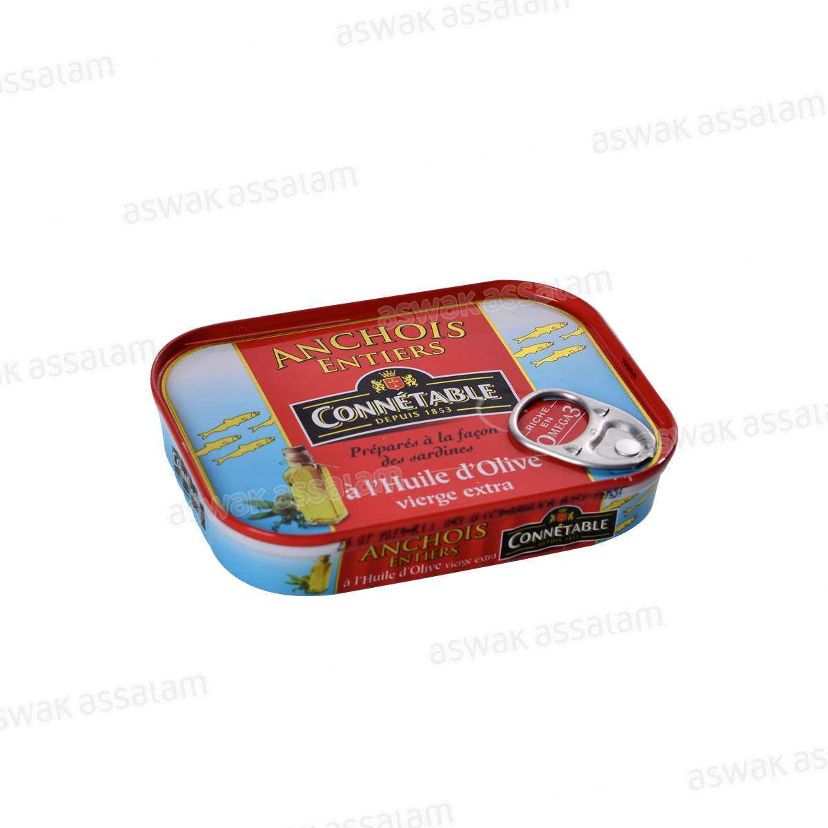 ANCHOIS A L'HUILE D'OLIVE EXTRA VIERGE 100G CONNETABLE