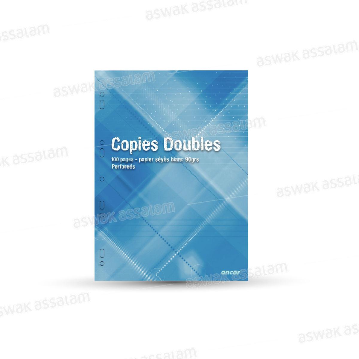 COPIES DOUBLES PERFOREES 17*22,9CM - 96 PAGES ANCOR
