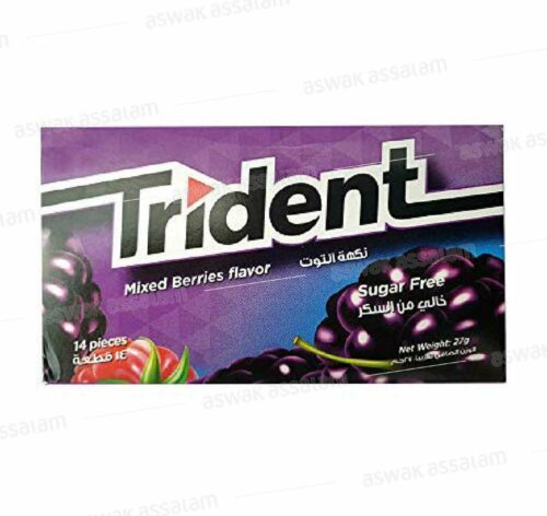 CHEWING-GUM MIXED BERRIES 14 PIECES TRIDENT