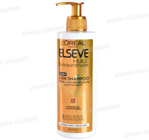 CREME LAVANTE NON MOUSSANTE LOW SHAMPOO HUILE EXTRAORDINAIRE 400ML ELSEVE