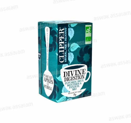 INFUSION DIVINE DIGESTION MENTHE & FENOUIL BIO 30G CLIPPER